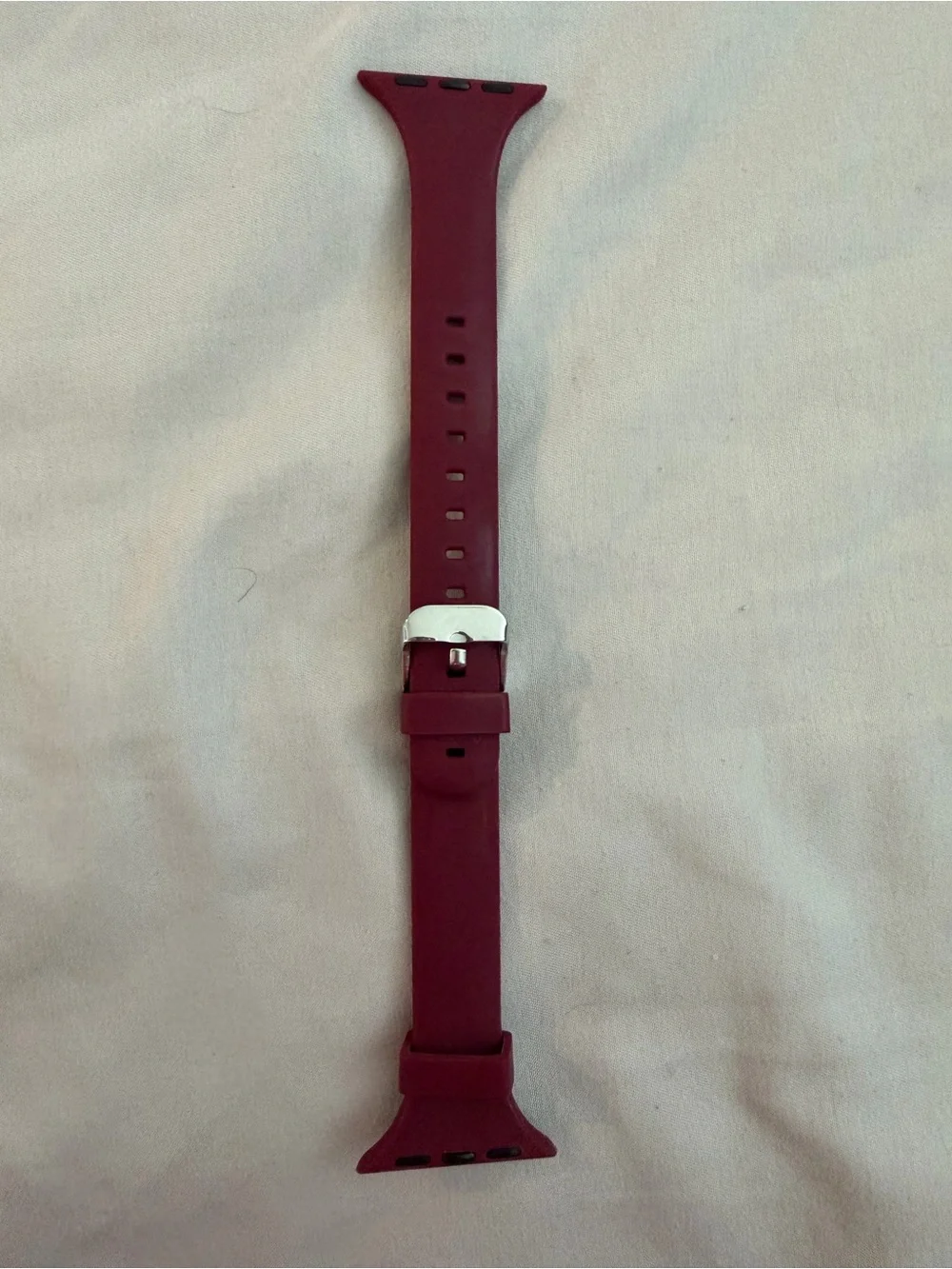 Silicone Apple Watch Bands Pack - Pink, Cream Check, and Burgundy